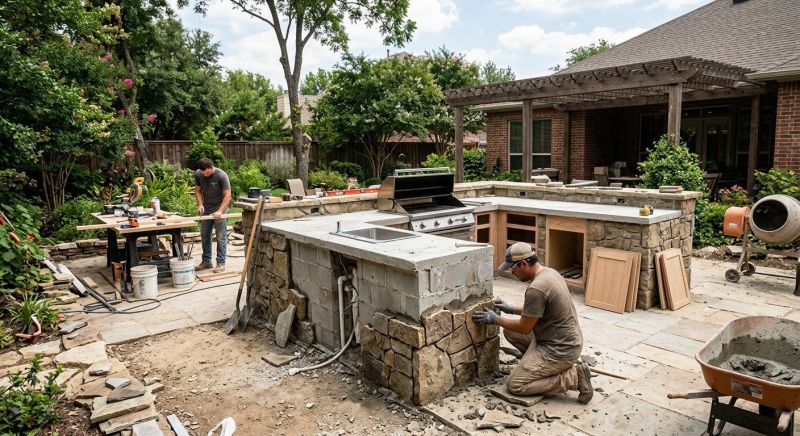 Outdoor Kitchen Construction in Roswell, GA