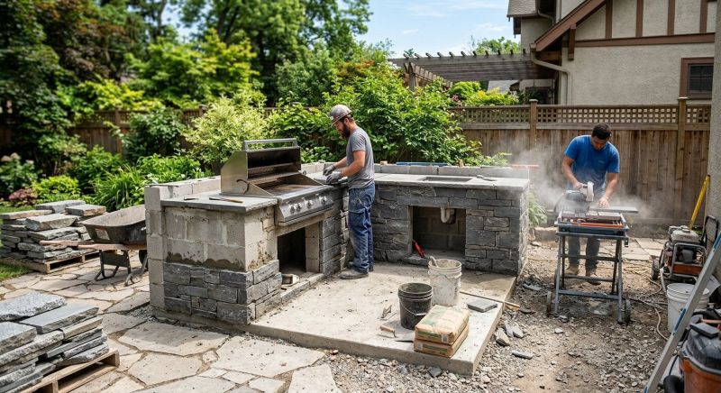 Outdoor Kitchen Construction in Cypress, TX
