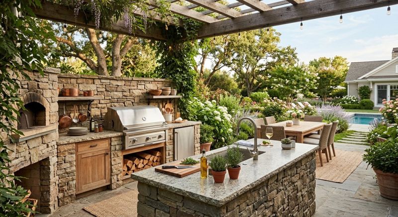 Outdoor Kitchen Installation in Cypress, TX