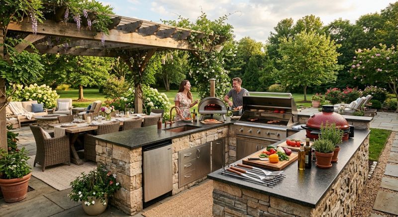 Outdoor Kitchen Installation in Marin County, CA
