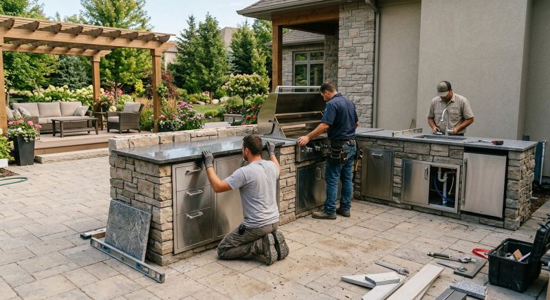 Outdoor Kitchen Installation in Monterey, CA